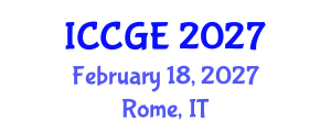 International Conference on Civil and Geological Engineering (ICCGE) February 18, 2027 - Rome, Italy International Conference on Civil and Geological Engineering (ICCGE) February 18, 2027 - Rome, Italy