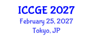 International Conference on Civil and Geological Engineering (ICCGE) February 25, 2027 - Tokyo, Japan International Conference on Civil and Geological Engineering (ICCGE) February 25, 2027 - Tokyo, Japan