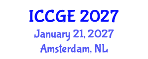 International Conference on Civil and Geological Engineering (ICCGE) January 21, 2027 - Amsterdam, Netherlands International Conference on Civil and Geological Engineering (ICCGE) January 21, 2027 - Amsterdam, Netherlands