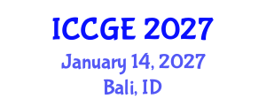 International Conference on Civil and Geological Engineering (ICCGE) January 14, 2027 - Bali, Indonesia International Conference on Civil and Geological Engineering (ICCGE) January 14, 2027 - Bali, Indonesia