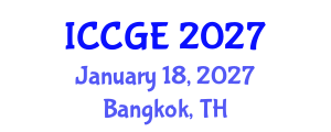 International Conference on Civil and Geological Engineering (ICCGE) January 18, 2027 - Bangkok, Thailand