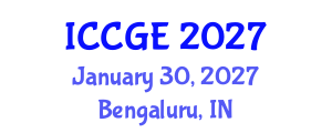 International Conference on Civil and Geological Engineering (ICCGE) January 30, 2027 - Bengaluru, India International Conference on Civil and Geological Engineering (ICCGE) January 30, 2027 - Bengaluru, India
