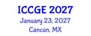 International Conference on Civil and Geological Engineering (ICCGE) January 23, 2027 - Cancún, Mexico International Conference on Civil and Geological Engineering (ICCGE) January 23, 2027 - Cancún, Mexico