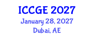 International Conference on Civil and Geological Engineering (ICCGE) January 28, 2027 - Dubai, United Arab Emirates International Conference on Civil and Geological Engineering (ICCGE) January 28, 2027 - Dubai, United Arab Emirates