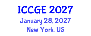 International Conference on Civil and Geological Engineering (ICCGE) January 28, 2027 - New York, United States International Conference on Civil and Geological Engineering (ICCGE) January 28, 2027 - New York, United States