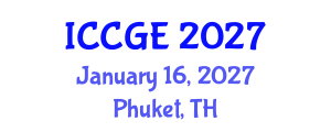 International Conference on Civil and Geological Engineering (ICCGE) January 16, 2027 - Phuket, Thailand International Conference on Civil and Geological Engineering (ICCGE) January 16, 2027 - Phuket, Thailand