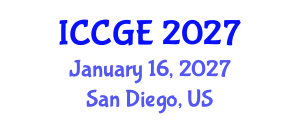 International Conference on Civil and Geological Engineering (ICCGE) January 16, 2027 - San Diego, United States International Conference on Civil and Geological Engineering (ICCGE) January 16, 2027 - San Diego, United States