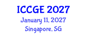 International Conference on Civil and Geological Engineering (ICCGE) January 11, 2027 - Singapore, Singapore International Conference on Civil and Geological Engineering (ICCGE) January 11, 2027 - Singapore, Singapore
