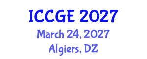 International Conference on Civil and Geological Engineering (ICCGE) March 24, 2027 - Algiers, Algeria International Conference on Civil and Geological Engineering (ICCGE) March 24, 2027 - Algiers, Algeria