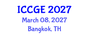 International Conference on Civil and Geological Engineering (ICCGE) March 08, 2027 - Bangkok, Thailand International Conference on Civil and Geological Engineering (ICCGE) March 08, 2027 - Bangkok, Thailand