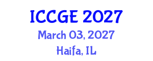 International Conference on Civil and Geological Engineering (ICCGE) March 03, 2027 - Haifa, Israel International Conference on Civil and Geological Engineering (ICCGE) March 03, 2027 - Haifa, Israel