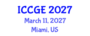 International Conference on Civil and Geological Engineering (ICCGE) March 11, 2027 - Miami, United States International Conference on Civil and Geological Engineering (ICCGE) March 11, 2027 - Miami, United States