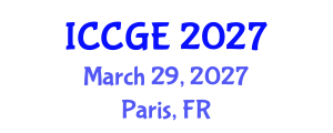 International Conference on Civil and Geological Engineering (ICCGE) March 29, 2027 - Paris, France