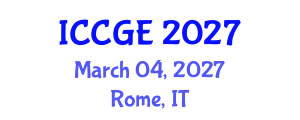 International Conference on Civil and Geological Engineering (ICCGE) March 04, 2027 - Rome, Italy International Conference on Civil and Geological Engineering (ICCGE) March 04, 2027 - Rome, Italy