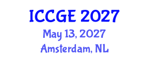 International Conference on Civil and Geological Engineering (ICCGE) May 13, 2027 - Amsterdam, Netherlands International Conference on Civil and Geological Engineering (ICCGE) May 13, 2027 - Amsterdam, Netherlands