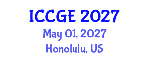 International Conference on Civil and Geological Engineering (ICCGE) May 01, 2027 - Honolulu, United States International Conference on Civil and Geological Engineering (ICCGE) May 01, 2027 - Honolulu, United States