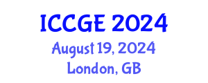 International Conference on Civil and Geomatics Engineering (ICCGE) August 19, 2024 - London, United Kingdom
