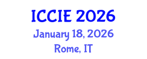 International Conference on Civil and Infrastructure Engineering (ICCIE) January 18, 2026 - Rome, Italy