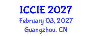 International Conference on Civil and Infrastructure Engineering (ICCIE) February 03, 2027 - Guangzhou, China International Conference on Civil and Infrastructure Engineering (ICCIE) February 03, 2027 - Guangzhou, China