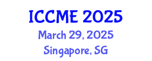International Conference on Civil and Materials Engineering (ICCME) March 29, 2025 - Singapore, Singapore