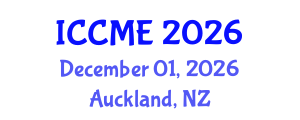 International Conference on Civil and Materials Engineering (ICCME) December 01, 2026 - Auckland, New Zealand International Conference on Civil and Materials Engineering (ICCME) December 01, 2026 - Auckland, New Zealand