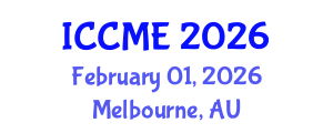 International Conference on Civil and Materials Engineering (ICCME) February 01, 2026 - Melbourne, Australia
