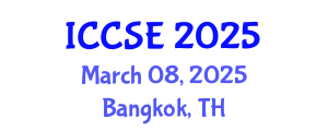 International Conference on Civil and Structural Engineering (ICCSE) March 08, 2025 - Bangkok, Thailand