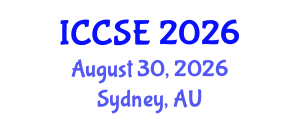 International Conference on Civil and Structural Engineering (ICCSE) August 30, 2026 - Sydney, Australia