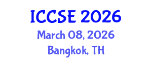 International Conference on Civil and Structural Engineering (ICCSE) March 08, 2026 - Bangkok, Thailand