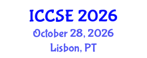 International Conference on Civil and Structural Engineering (ICCSE) October 28, 2026 - Lisbon, Portugal