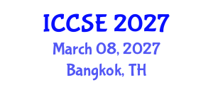 International Conference on Civil and Structural Engineering (ICCSE) March 08, 2027 - Bangkok, Thailand International Conference on Civil and Structural Engineering (ICCSE) March 08, 2027 - Bangkok, Thailand