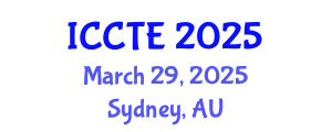International Conference on Civil and Transport Engineering (ICCTE) March 29, 2025 - Sydney, Australia