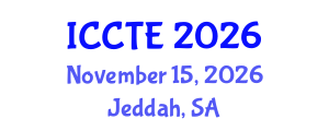 International Conference on Civil and Transport Engineering (ICCTE) November 15, 2026 - Jeddah, Saudi Arabia