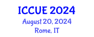 International Conference on Civil and Urban Engineering (ICCUE) August 20, 2024 - Rome, Italy