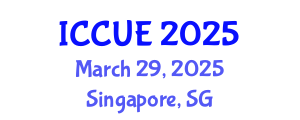 International Conference on Civil and Urban Engineering (ICCUE) March 29, 2025 - Singapore, Singapore