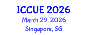 International Conference on Civil and Urban Engineering (ICCUE) March 29, 2026 - Singapore, Singapore