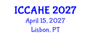 International Conference on Civil, Architectural and Hydraulic Engineering (ICCAHE) April 15, 2027 - Lisbon, Portugal