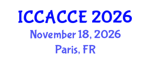 International Conference on Civil, Architectural, Structural and Constructional Engineering (ICCACCE) November 18, 2026 - Paris, France