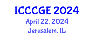 International Conference on Civil, Construction and Geological Engineering (ICCCGE) April 22, 2024 - Jerusalem, Israel