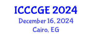 International Conference on Civil, Construction and Geological Engineering (ICCCGE) December 16, 2024 - Cairo, Egypt