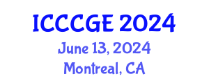 International Conference on Civil, Construction and Geological Engineering (ICCCGE) June 13, 2024 - Montreal, Canada