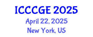 International Conference on Civil, Construction and Geological Engineering (ICCCGE) April 22, 2025 - New York, United States