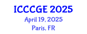 International Conference on Civil, Construction and Geological Engineering (ICCCGE) April 19, 2025 - Paris, France