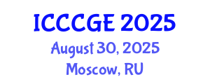 International Conference on Civil, Construction and Geological Engineering (ICCCGE) August 30, 2025 - Moscow, Russia