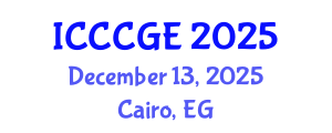 International Conference on Civil, Construction and Geological Engineering (ICCCGE) December 13, 2025 - Cairo, Egypt