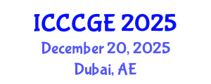 International Conference on Civil, Construction and Geological Engineering (ICCCGE) December 20, 2025 - Dubai, United Arab Emirates