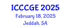 International Conference on Civil, Construction and Geological Engineering (ICCCGE) February 18, 2025 - Jeddah, Saudi Arabia