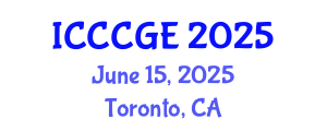 International Conference on Civil, Construction and Geological Engineering (ICCCGE) June 15, 2025 - Toronto, Canada