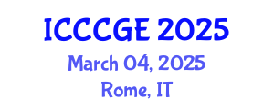 International Conference on Civil, Construction and Geological Engineering (ICCCGE) March 04, 2025 - Rome, Italy
