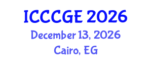 International Conference on Civil, Construction and Geological Engineering (ICCCGE) December 13, 2026 - Cairo, Egypt International Conference on Civil, Construction and Geological Engineering (ICCCGE) December 13, 2026 - Cairo, Egypt